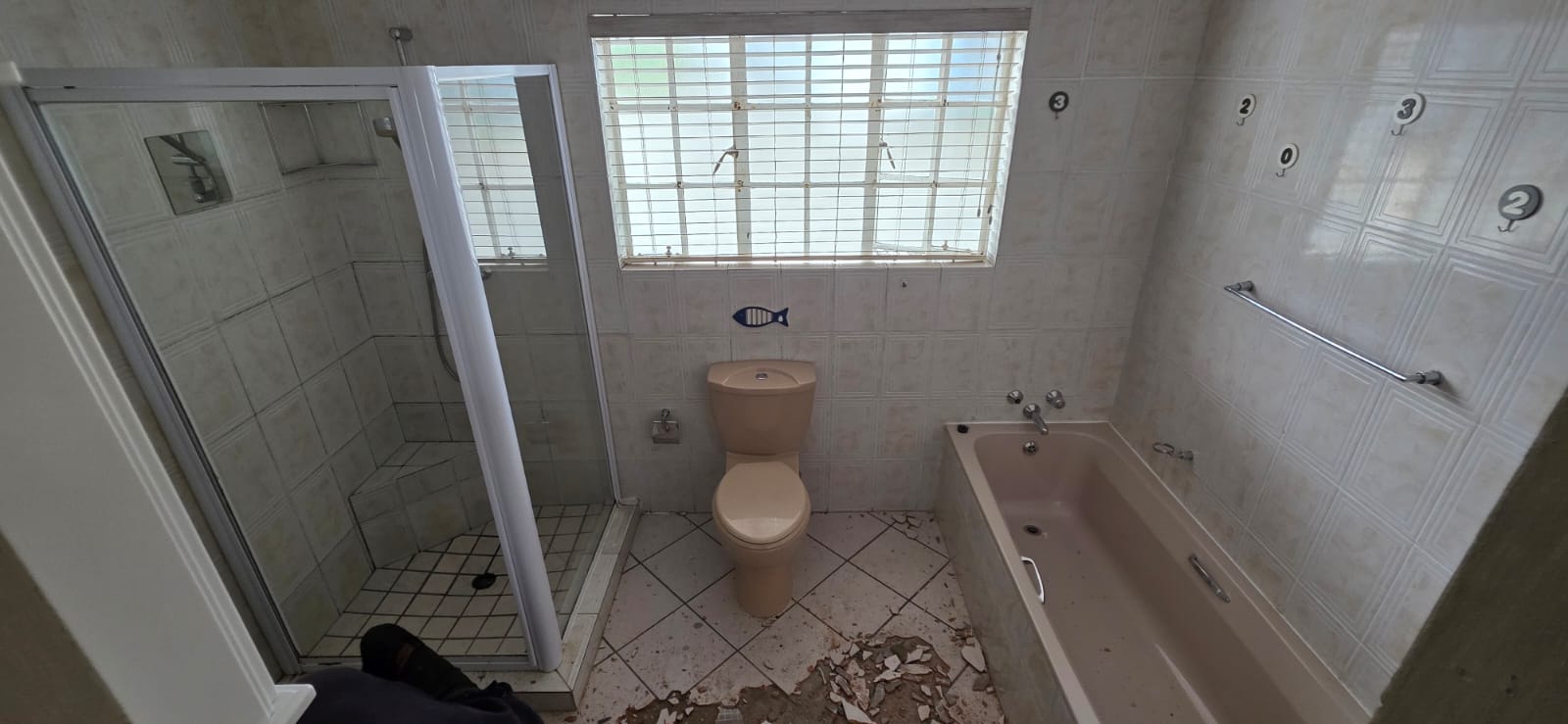 Bathroom layout before full remodel